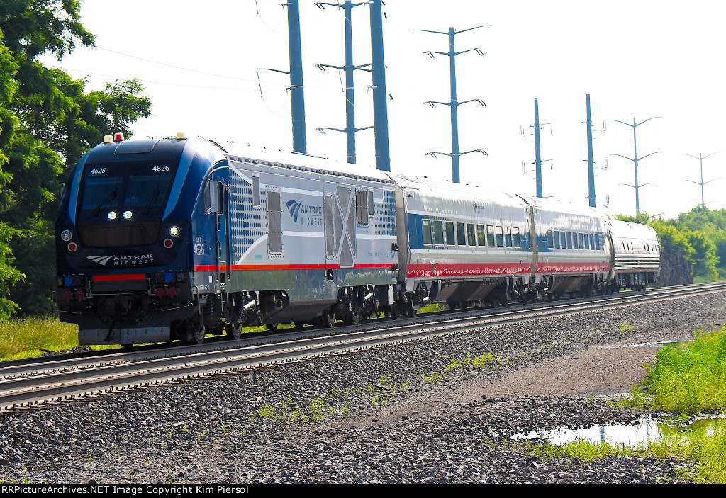 IDTX 4626 Amtrak Midwest Illinois Zephyr